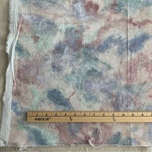 Fabric | Cotton Upholstery Fabric, Vintage 90s Pastel Sponge, 54" x 1+ yards